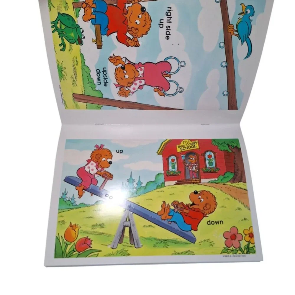 Berenstain Bears Lace Up Yarn Sew Stitch Thread 1992 Vintage Book Activity Trave
